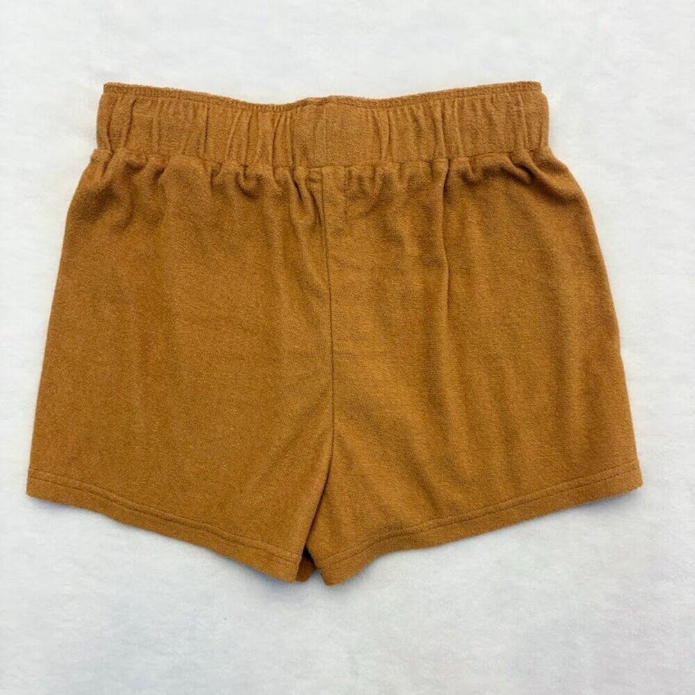 Dandy Del Mar Shorts The Santorini Burnt Sienna Terry Cloth Shorts Womens Size S - Picture 4 of 10